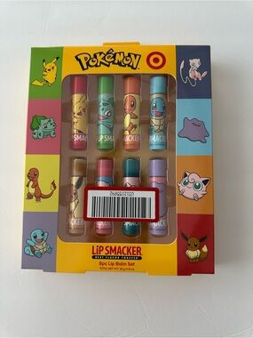 Pokémon x Lip Smacker 8pc Lip Balm Set - Colorful Pokémon Graphics